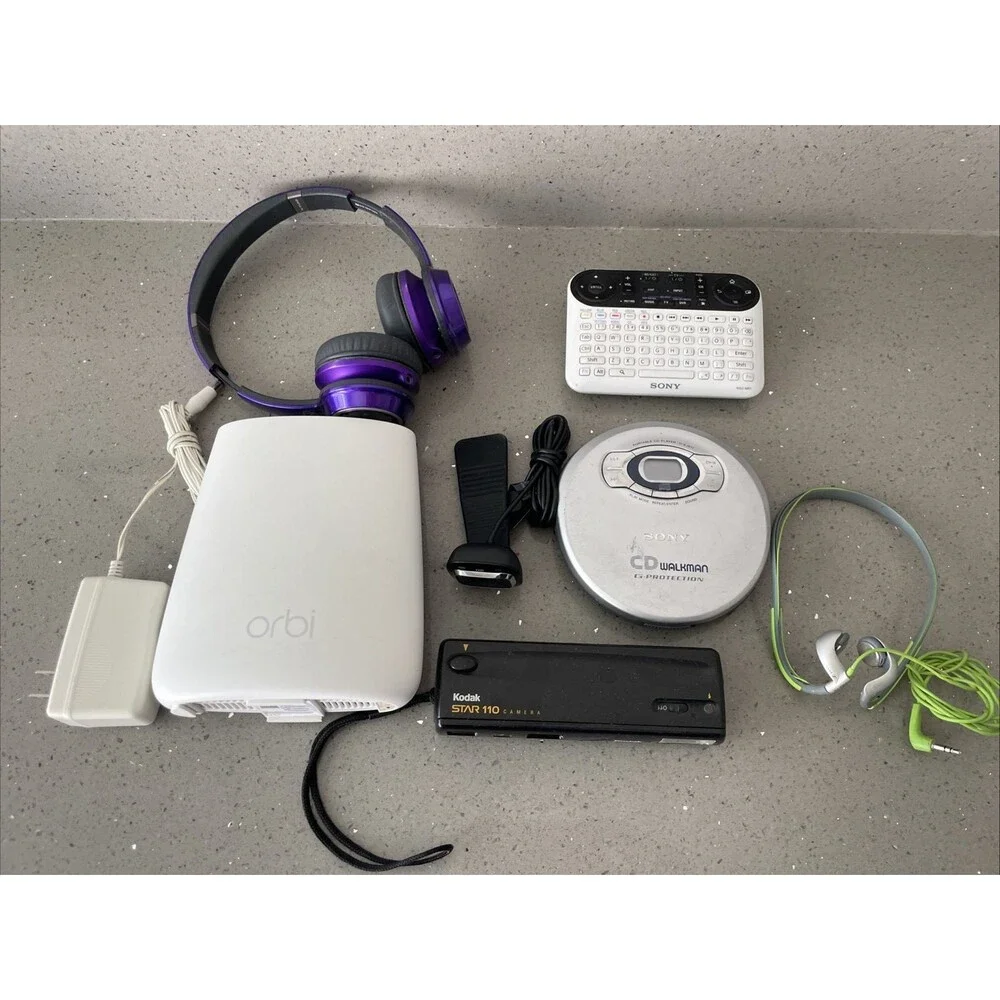 Lot of Electronics Uncleaned Untested Parts ONLY Orbi router Sony walkman kodak